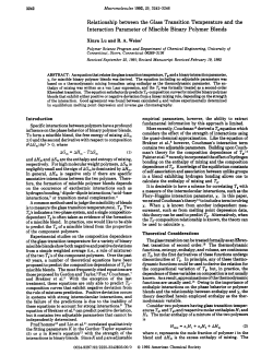 Relationship between the Glass Transition Temperature