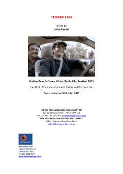 english film notes to taxi tehran