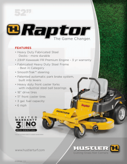 Hustler 931881 Brochure