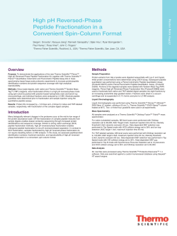 High pH Reversed-Phase Peptide Fractionation