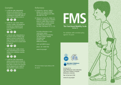 The Functional Mobility Scale
