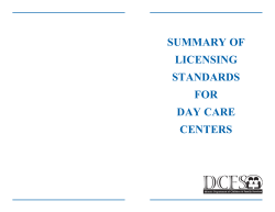 Summary of Standards