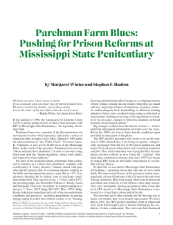 Parchman Farm Blues: Pushing for Prison Reforms at Mississippi