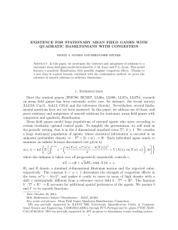EXISTENCE FOR STATIONARY MEAN FIELD GAMES WITH