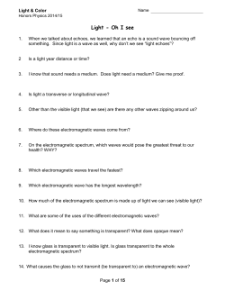 Packet - Mr. Strzyinski`s Physics