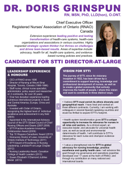 candidate for stti director at large candidate for stti director-at