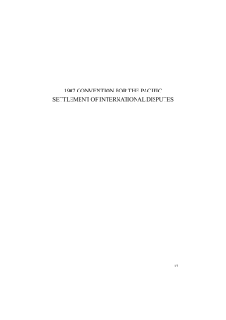 1907 Convention - PCA-CPA