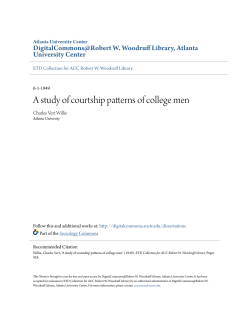 A study of courtship patterns of college men