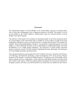 Educational Guide to Covered Bridges in the