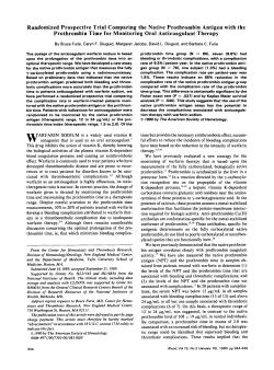 Randomized Prospective Trial Comparing the