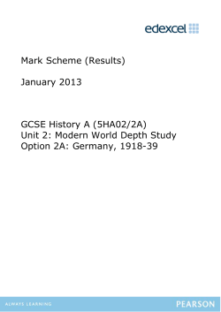 Mark Scheme - Edexcel