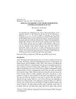 EFFICACY OF SEDOMIL 72 WP AND RECOZEB 80 WP IN