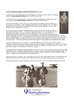 PILOT OFFICER RICHARD CLARE WHITTAKER DFC (31