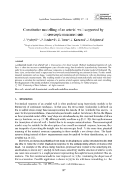 Constitutive modelling of an arterial wall supported by microscopic