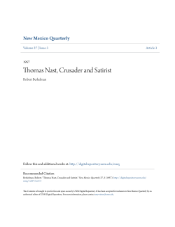 Thomas Nast, Crusader and Satirist