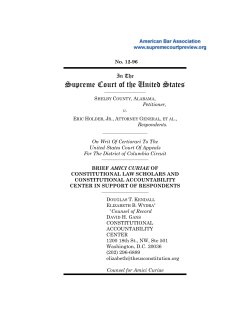 Brief of Constitutional Law Scholars and Constitutional