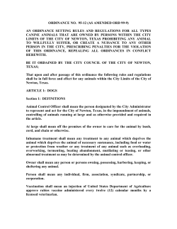 ORDINANCE NO. 95-12 (AS AMENDED ORD 99-9