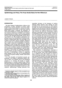 Epidemiology and Policy - Oxford Academic