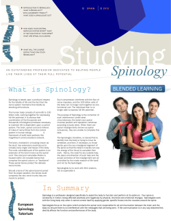 Spinology - European Spinology Tutorium