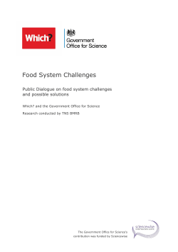 Food System Challenges