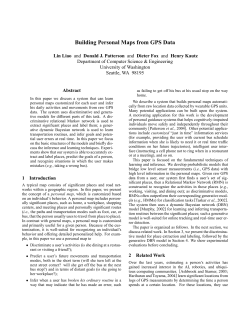 Building Personal Maps from GPS Data