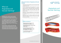 Angioplasty and Vascular Stenting
