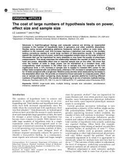 The cost of large numbers of hypothesis tests on power