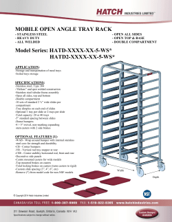 MOBILE OPEN ANGLE TRAY RACK Model Series: HATD-XXXX
