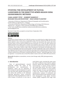 studying the development of fluvial landforms in the beretty&oacute;