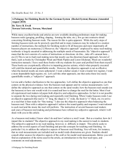 The Double Reed, Vol. 23 No. 3