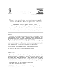 Mergers in symmetric and asymmetric