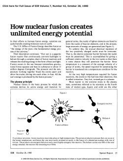 How Nuclear Fusion Creates Unlimited Energy Potential