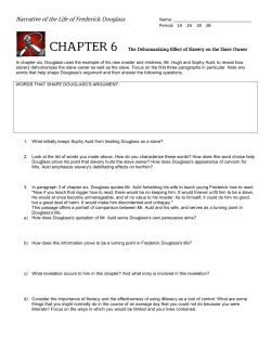 Narrative of the Life of Frederick Douglass
