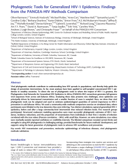 Phylogenetic Tools for Generalized HIV-1