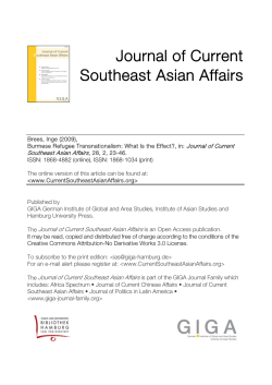 Burmese Refugee Transnationalism: What Is the Effect?
