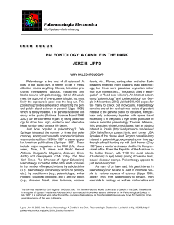 Paleontology: A Candle in the Dark