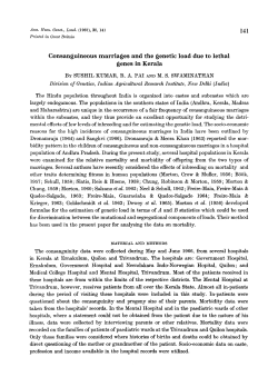 Consanguineous marriages and the genetic load due to lethal