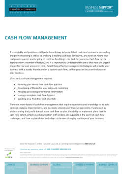 CASH FLOW MANAGEMENT.indd - Auckland Chamber of Commerce