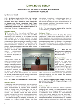 tokyo, rome, berlin - European Court of Auditors