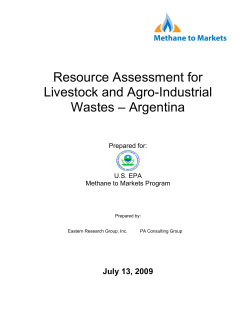 Resource Assessment for Livestock and Agro