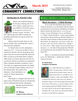 Community Connections Newsletter Mar 15