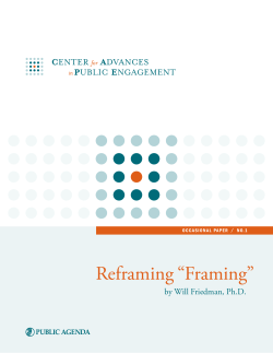 Reframing “Framing”