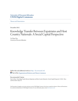 Knowledge Transfer Between Expatriates and Host Country Nationals