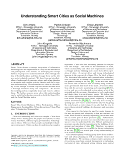 Understanding Smart Cities as Social Machines