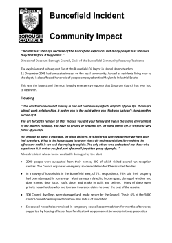 Buncefield Incident Community Impact