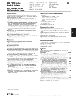 EDS / EFS Series Control Stations 4C