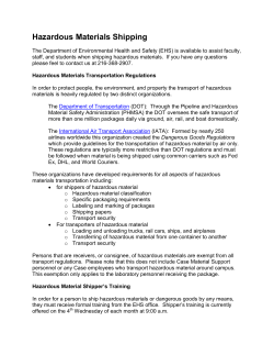 Learn more details about shipping hazardous material