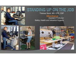Theresa Stack, MS, CPE, CSP Assistant Professor Safety, Health