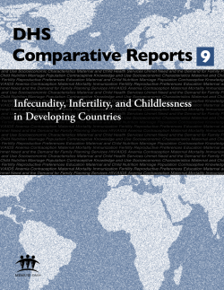 DHS Comparative Reports 9 - World Health Organization