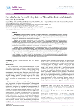 Cannabis Smoke Causes Up-Regulation of Akt and Bax Protein in